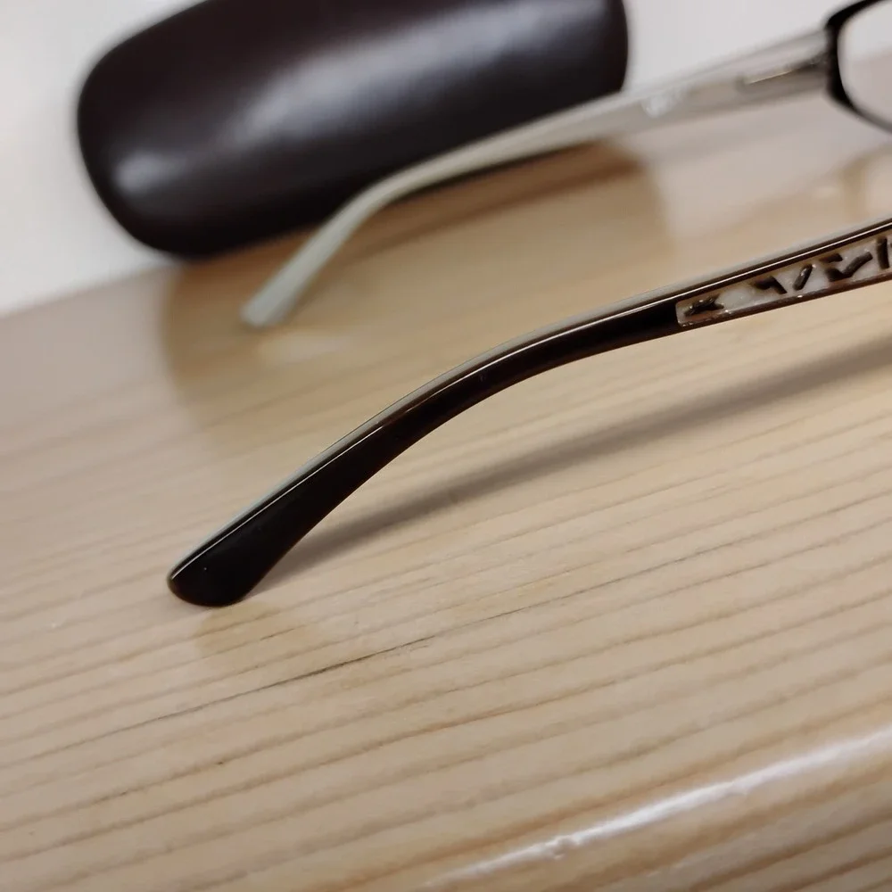 Chelsea Morgan‎ CM823 BR Eyeglasses Frames Brown Gray Rectangular 51-16-130
